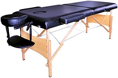 Cxdtbh 2 делови 84 Преклопување на преносен кревет за кревет за кревет за маса за масажа маса црна црна боја