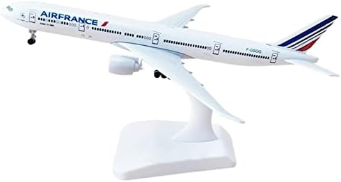 Rescess Копирајте го авионот модел 20см за воздухот Авион Франс Авион Боинг Б777 модел со тркала умираат леани метални авиони