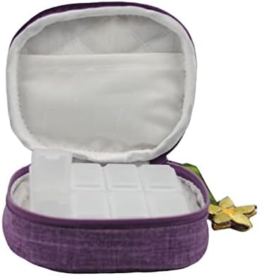 Чанта од кутии со пилули во нарци на виолетова дизајн