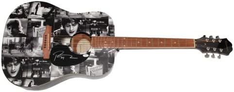 Роб Томас потпиша автограм со целосна големина обичај Еден од еден вид 1/1 Гибсон епифон Акустична гитара AAA W/ James Spence Authentication