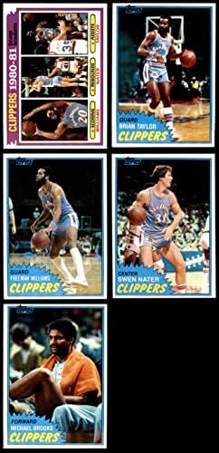 1981-82 Топс Сан Диего Клиперс скоро комплетен тим го постави Сан Диего Клиперс НМ/МТ Клиперс