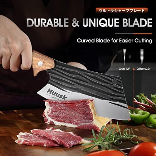 Хуск Јапонија Нож За Сечење Месо Фалсификувано Месо Нож За Нож со Обвивка Со 7-инчен Нож За Нож За Месо