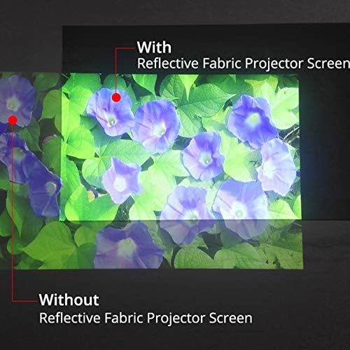 MJWDP 16: 9 Екран за рефлексивен проектор за осветленост со голема осветленост 60 72 84 100 120 130 инчи ткаенина ткаенина крпа екран за