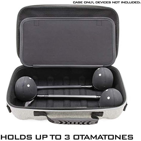 Casematix Travel Case компатибилен со до 3 Otamatone Редовни или NEO инструменти - Патнички случај со лента за рамо и складирање на