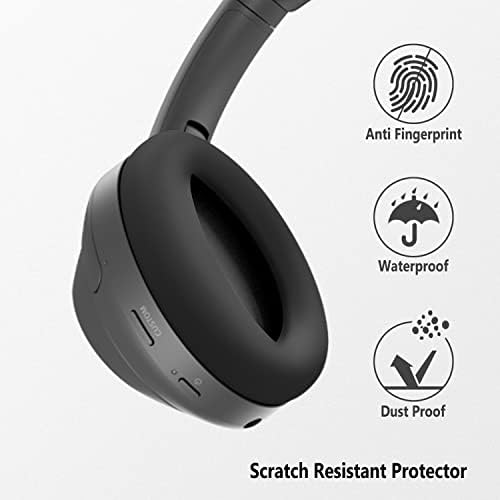 Geiomo Silicone Earpads за Sony WH-1000XM4/Sony WH-1000XM3 Слушалки, Заменски ушни перничиња ги покриваат
