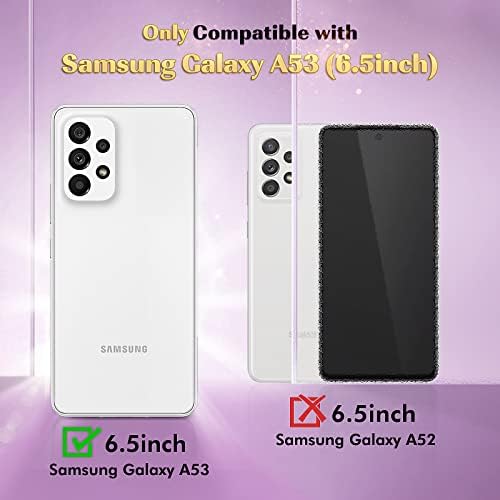Урзкок Самсунг Галакси А53 5Г Футрола, Тенок Стилски Заштитен Случај Вграден Заштитник На Екранот, Капак На Куќиштето На Телефонот Отпорен На Удари За Samsung Galaxy A53 5G, 6,5