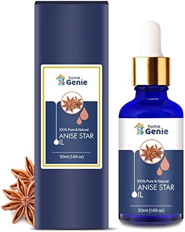 Home Genie Anise Star Oil | чисто и природно неразредено есенцијално масло - 15 ml, со капнување
