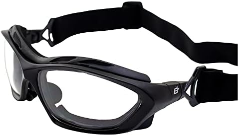 Birdz Eyewear Canopy Padded Motorcycle Sundses Sundes Sunderssion Saffections Ansi Z87.1 Convertible во очила црна рамка