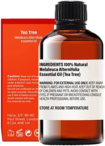 Цитронела есенцијално масло за дифузер и масло од чајно дрво за сет на кожа - чисто терапевтски одделение за есенцијални масла