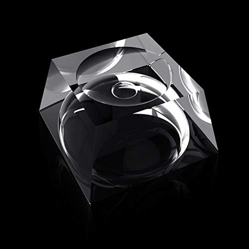 Satinior 2 пакет квадратна кристална топка штанд, мини чиста трапезоидна кристална топка база Кристална сфера стојат за Ноќта на вештерките