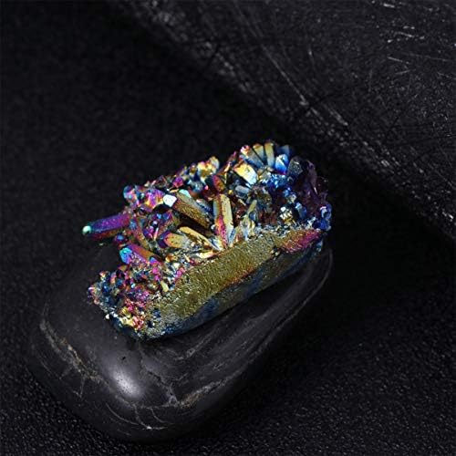 Sewacc rhinestone декор Виножито аура титаниум обложена кристална кластер Неправилен позлатен кристален кластер, дрозд геодеј скапоцен камен примерок