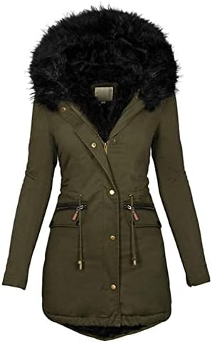 Зимски зимски палта, женски зимски топли палта со пафтер јакна за долги водоотпорни снежни парки