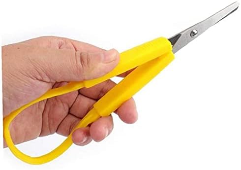 Ножици за јамка на Ruluti, шарени зафатни ножици за само -отворање на ножици за адаптивни лесни јамки ножици за тинејџери и возрасни