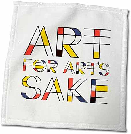 3Drose Art For Arts Sake Elegant Text во стил на неопластизам на бело - крпи