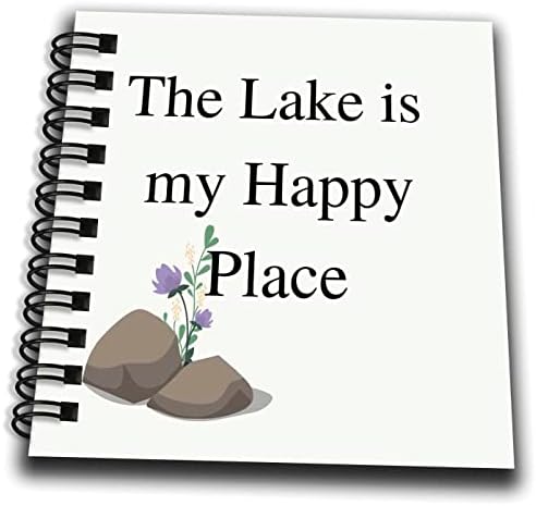 3drose слика на цвет во каменот со текст езерото е среќно. - цртање книги
