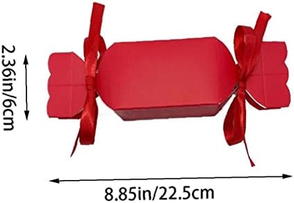 Бонбони Кутии 10 парчиња Празни Кутии Со Лента Свадба Декорација Завиткајте Торба Партија Корист Торба За Слатки Чоколадо
