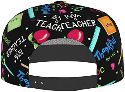 АСИГ симпатична наставничка безбол капа за жени мажи слатки наставници безбол капи со слатки наставници за учители прилагодливи капачиња за учители