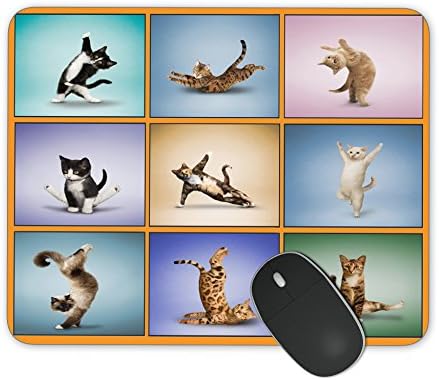 Киона Смит Дизајн На Јога Подлога За Глувче За Мачки Персонализирана Уникатна Површина Природна Гума Анти Слајд Подлога За Глувче Подлога