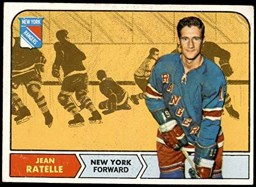 1968 Топпс # 77 Jeanан Рателл Newујорк Ренџерс-хокеј VG Ренџерс-хокеј