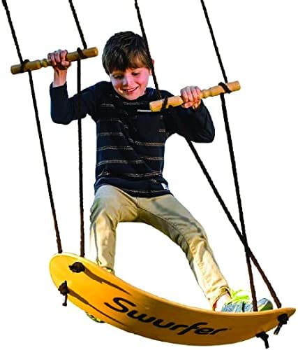 Surfer Stand Up Tree Swing, Swing на отворено - Swingset на отворено за деца со прилагодливи рачки, замав на отворено за деца,