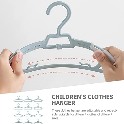 Прилагодливи деца палто облека закачалки: 20 парчиња бебешки расадници за закачалки што можат да се прошират за перење, за новороденчиња,