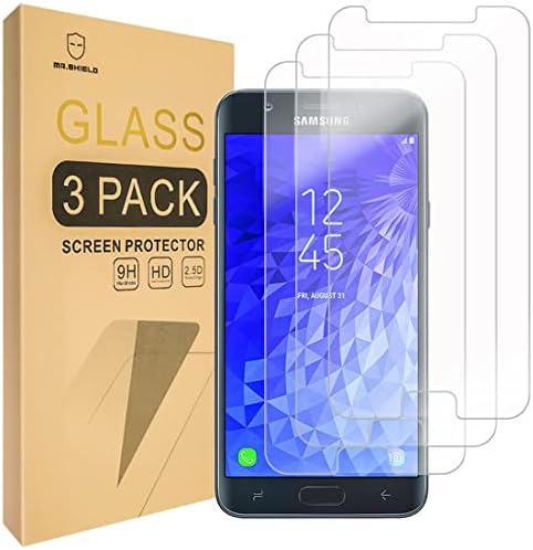 Г-дин Шилд [3-ПАКЕТ] Дизајниран За Samsung Galaxy J7 V J7V / J7 [Калено Стакло] Заштитник На Екранот Со Доживотна Замена