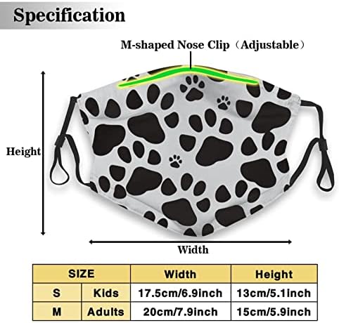 Маска За Лице што се пере со 2 Парчиња Филтри Животинско Куче Канџи За Дишење Капак За Лице
