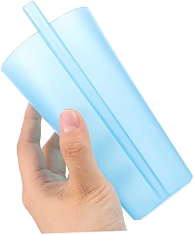 Исцелени Интегрирани Чаши Со Сламени Чаши За Деца 4 парчиња Без Капак Пластичен Сок Стакло Студентски Деца Пластични Чаши