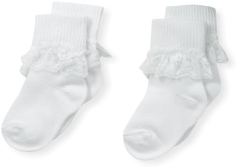 Земја Деца Бебе-Девојки Новороденче Едноставна Чипка Чорап 2 Пара