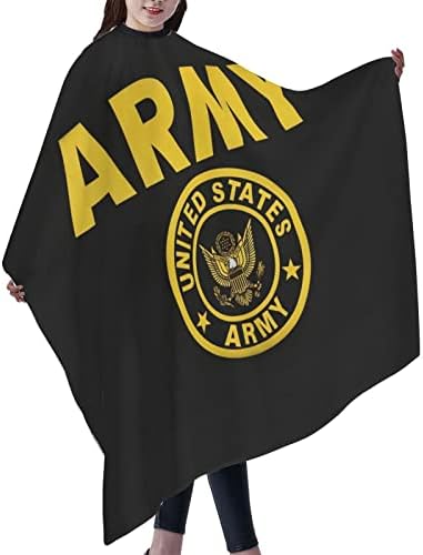 Златно знаме на американската армија Барбер Кејп Професионален водоотпорен фризер Кејп Покрив Анти-статичка фризура Кејп Шампон-докажан