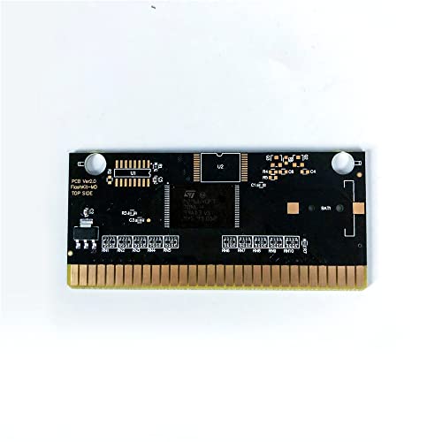 Адити Трукстон - САД етикета FlashKit MD Electroless Gold PCB картичка за Sega Genesis Megadrive Video Game Console