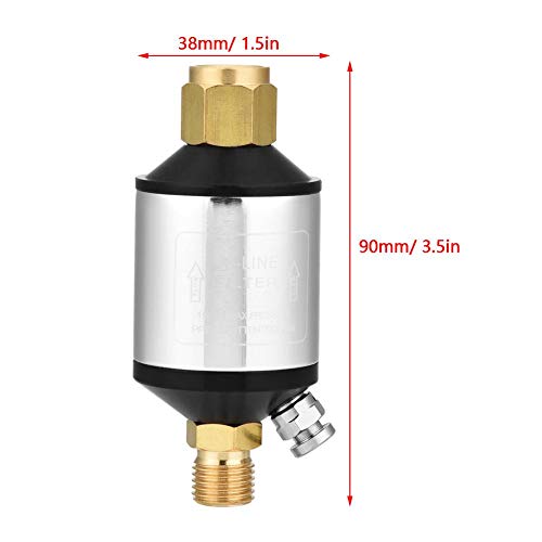 FTVOGUE FTVOGUE 1 4 инчен Npt Влезен И Излезен Филтер За Сепаратор За Вода За Вода За Распрскувач На Воздушни Алати, Сепаратор За Магла За