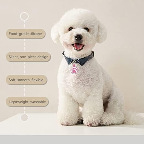 Чијаид Персонализирана Ознака За Кучиња, ЛАСЕРСКО Гравирање QR Код, Силиконска ОЗНАКА За ИДЕНТИФИКАЦИЈА На Кучиња, Профил За Миленичиња