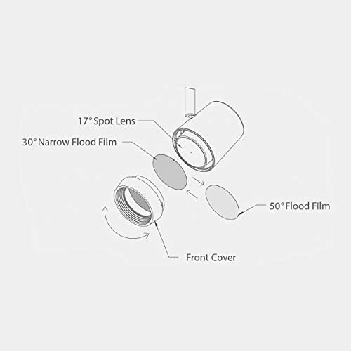 WAC осветлување филм-16-f WAC леќи и филтри Oculux Track ream Filter, Clear