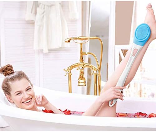 Home-L & Y Body Brush Furse Electric, Fellergable Silicone Bath Body Chrush, IPX7 водоотпорен, чистење на лицето за чистење на лицето за чистење на лицето, за чистење длабоко чистење на грбот за жени же