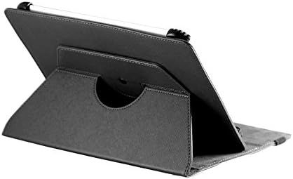 Покривање со кожен случај на Navitech Black Faux со 360 ротациони штанд компатибилен со Galaxy Tab 4