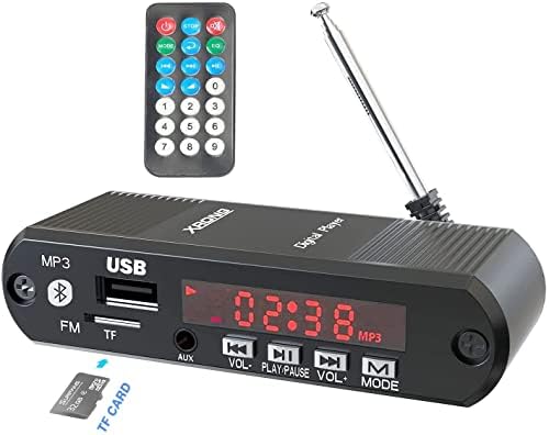 Audio Audio приемник XRONG Bluetooth FM Radio, засилувач за безжични слушалки, 12H Playtime, Hi-Res Audio, Deep Bass, Suport USB SD картичка,