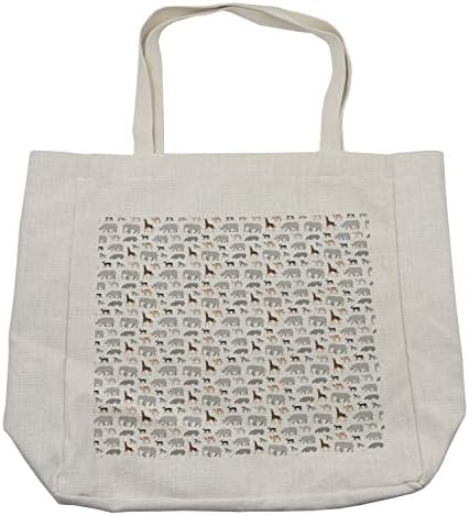 Торба за отпечатоци за печатење на животни од Амбесон, геометриска фауна зебра слонови камила жирафа мечка елен детски дизајн, еко-пријателска