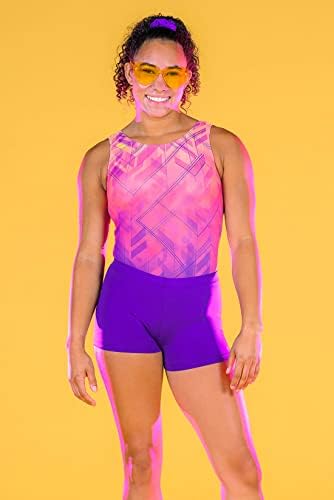 ДеСира Гимнастички леотард за девојчиња, супер мека, удобна, облека за гимнастичари во стилот на резервоарот, вклучена е зачленување