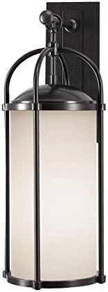 Feiss OL7602ES DAKOTA OUTDOOR Патио осветлување wallиден фенер, бронза, 1 лесна 150WATTS