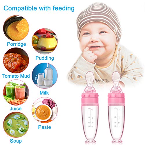 2 Парчиња Силиконски Бебешки Лажици Лажица За Хранење Бебиња Со Стоечка Основа За Доенчиња 0-24 Месеци Издавање И Хранење