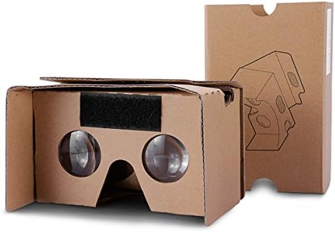 Google Картон, Topmaxions 3D VR Виртуелна Реалност DIY VR Слушалки ЗА 3D Филмови И Игри Компатибилни Со Android &засилувач; Apple До 6 Инчен Лесно Поставување Машина