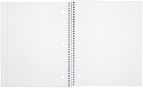 Спирална тетратка со пет starвезди, 1 предмет, хартија управувана од колеџ, 100 листови, големина на лист 11 x 8-1/2, разновидни кул
