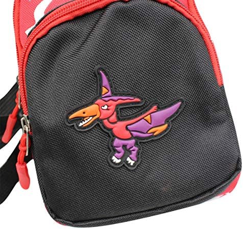 Suillty Симпатична цртана чиста торба со еднорог диносаурус ајкула рамената торба на градите за градите за отворено, патување, пешачење, велосипедизам