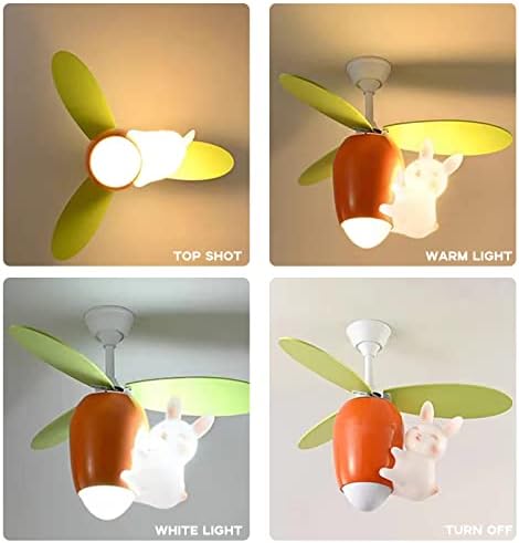 Puresilks модерна тела за светло на таванот, портокалова креативна LED лустер вентилатор со светла, детски тавански светла во