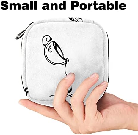 Орјуекан санитарна торба за складирање на салфетка, менструална чаша торбичка преносна санитарна салфетка влошки за чување торбички