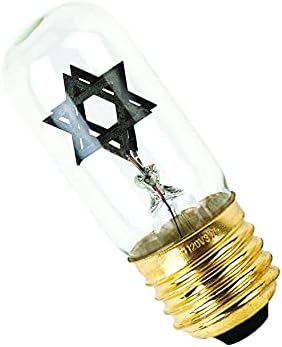 Зион Јудаица еврејска меморијална ламба со starвезда на Давид Сијалк Јизкор или Електричен напон