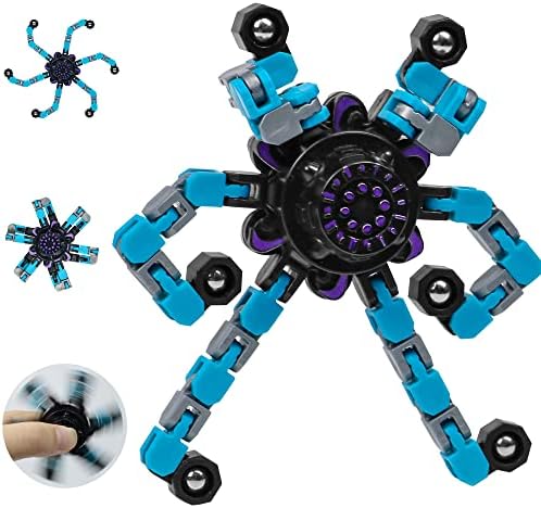 Hoolicute fidget Spinner играчки смешни сензорни деформирани врвни врвни играчки за играчки рачен играчки играчки со трансформабилен ланец на прсти на прсти на прсти на прст?