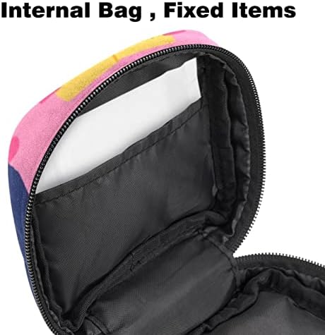 Оријукан санитарна торба за складирање на салфетка, преносна менструална подлога за патенти, торбичка за складирање на тампон за жени девојки, цртан филм животинс?