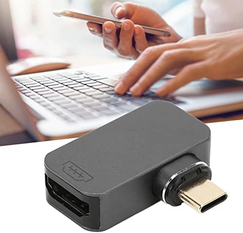 Pusokei USB C до VGA адаптер HD мултимедијален интерфејс адаптер, тип C до HD мултимедијален интерфејс за интерфејс за лаптопи ТВ паметен